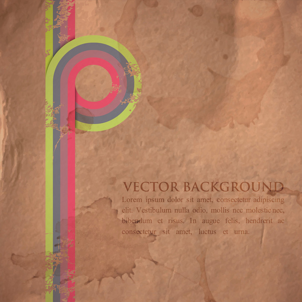 Grunge retro background - Vector, afbeelding