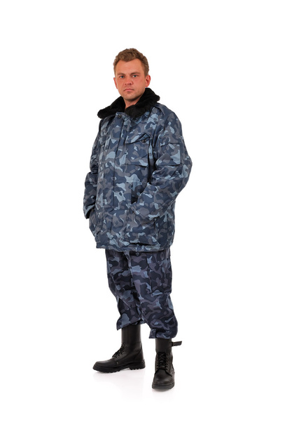 Man in camouflage - Foto, imagen