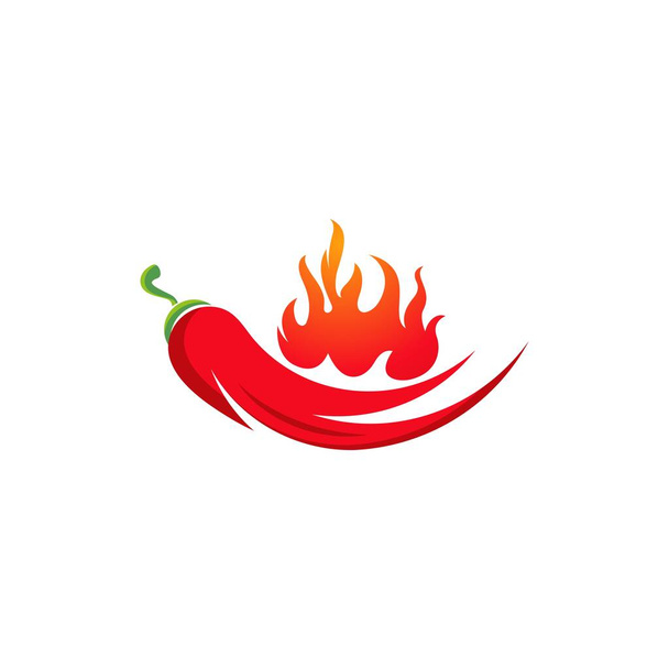 Punainen kuuma luonnollinen chili kuvake vektori Kuva
 - Vektori, kuva