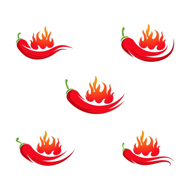 Red Hot természetes chili ikon vektor illusztráció - Vektor, kép