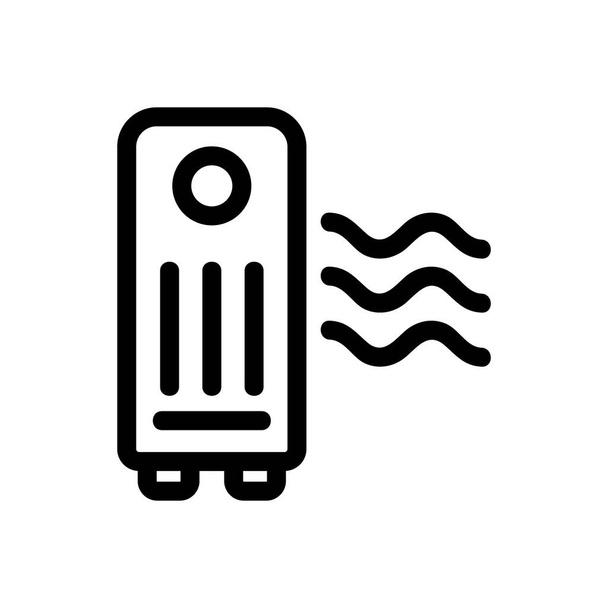 purificador de aire icono vector. Ilustración del símbolo de contorno aislado
 - Vector, Imagen