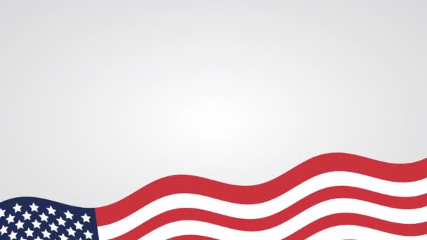 États-Unis d'Amérique drapeau - Séquence, vidéo