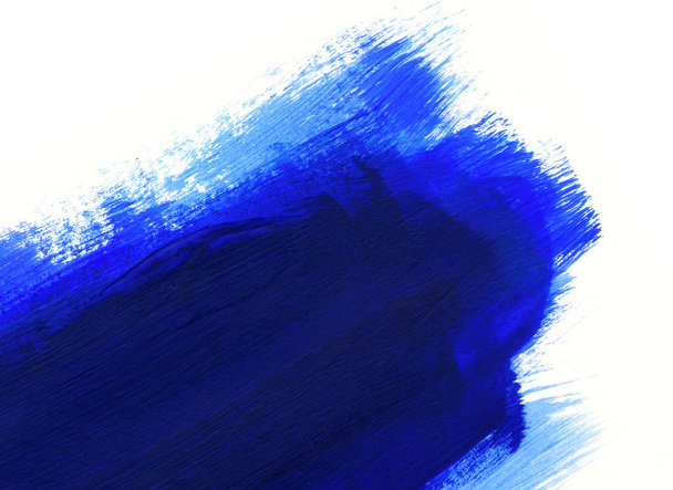 Mavi ve beyaz el boyası arka plan - Fotoğraf, Görsel