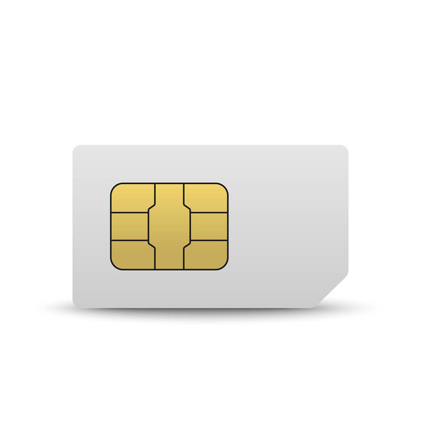 Mobile sim card - Вектор, зображення