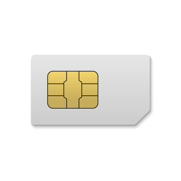 Mobile sim card - Vektor, obrázek
