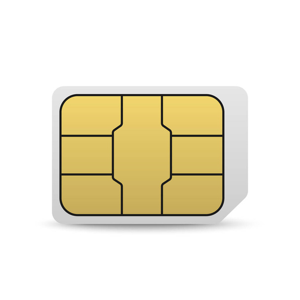 Mobile sim card - Vecteur, image