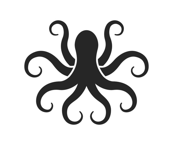 Octopus. Logo. Vector illustration - Vettoriali, immagini
