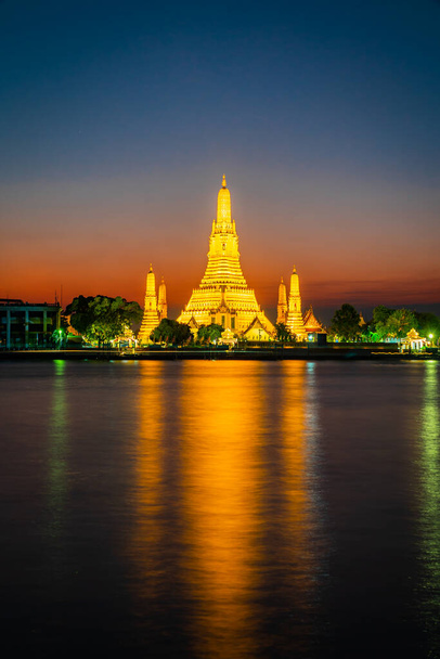 Wat Arun or Temple of Dawn at sunset. One of the most famous tem - Photo, Image