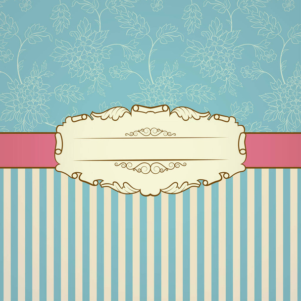 Retro background with vintage frame and place for your text.  - Фото, зображення