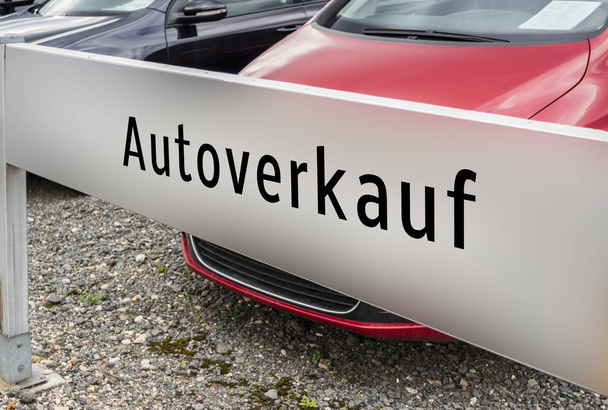 German Car sales sign - Photo, Image