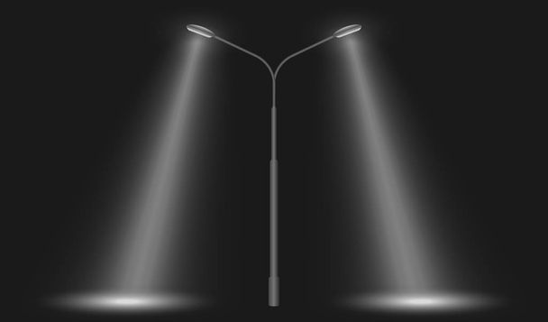 вуличний ряд світлодіодні ліхтарі
  - Вектор, зображення