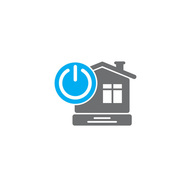 Smart Home bezogenes Symbol im Hintergrund für Grafik- und Webdesign. kreatives Illustrationskonzept Symbol für Web oder mobile App. - Vektor, Bild