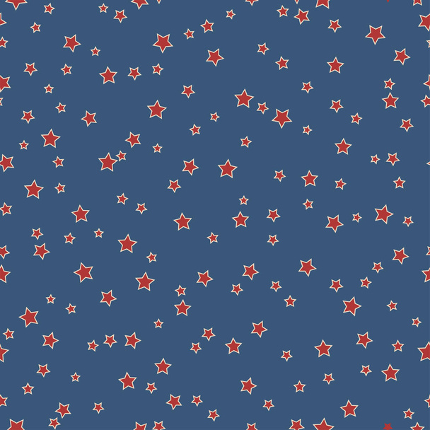 American stars seamless pattern - Vector, Imagen
