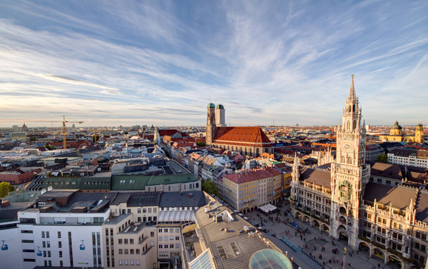 The picture shows the skyline of Munich (Bavaria, Germany) - Φωτογραφία, εικόνα
