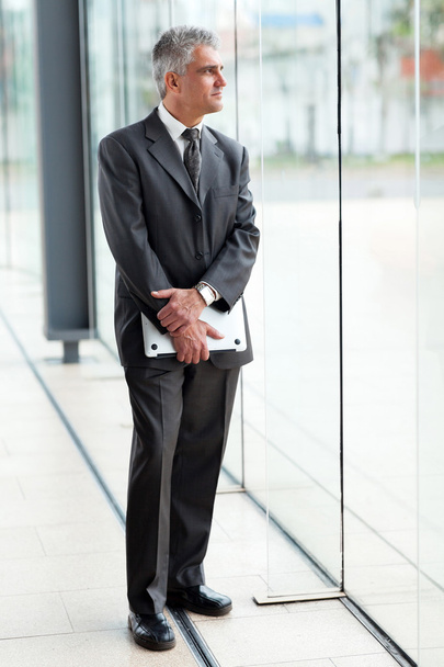 Thoughtful senior businessman - Zdjęcie, obraz