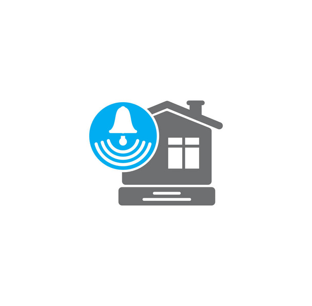 Smart Home bezogenes Symbol im Hintergrund für Grafik- und Webdesign. kreatives Illustrationskonzept Symbol für Web oder mobile App. - Vektor, Bild