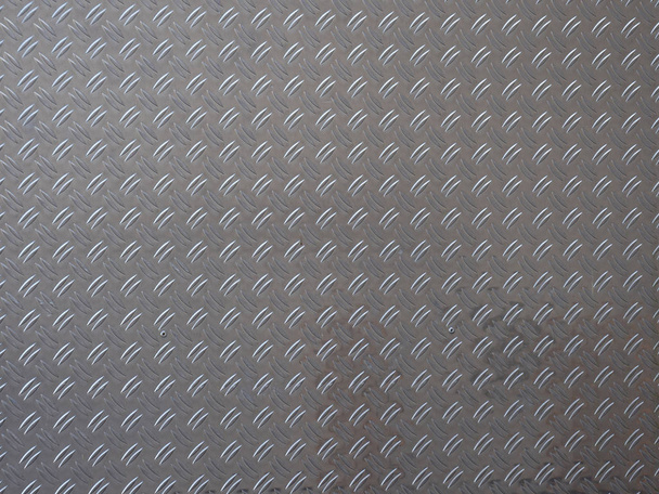 Chrome checker plate metal sheet background - Photo, Image