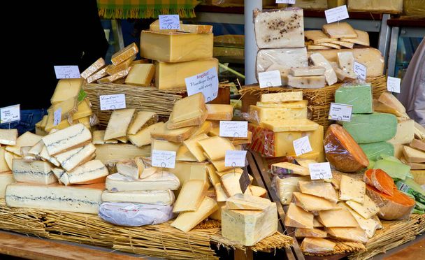 cheese on the market - Fotoğraf, Görsel