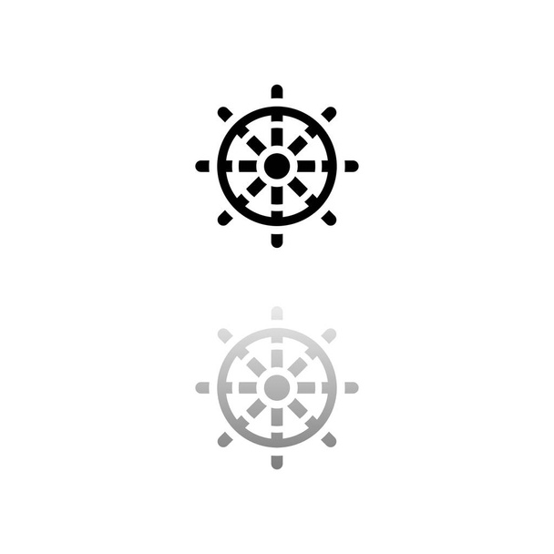 Rudersymbol flach - Vektor, Bild