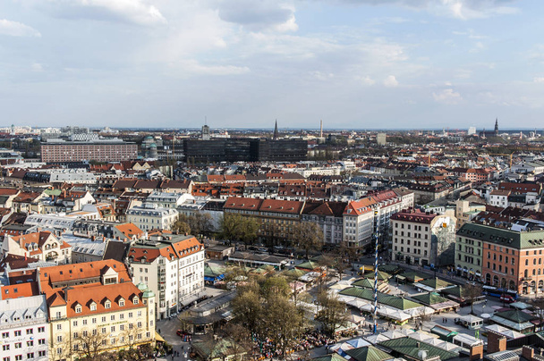 Top view shot of Munich, Bavaria, Germany - Valokuva, kuva