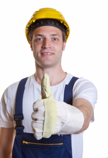 construction worker thumbs up - Photo, image