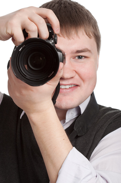 Closeup photographer portrait - Fotografie, Obrázek