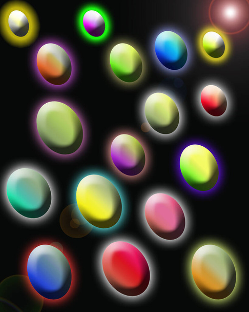 image of spots abstract and multi-colored - Zdjęcie, obraz