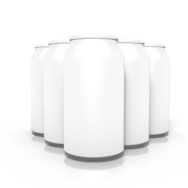 White cans - Photo, Image