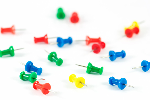 Colorful office push pins - Photo, image