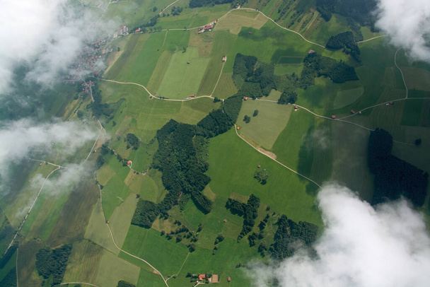 Top aerial view, alpenvorland - Photo, image