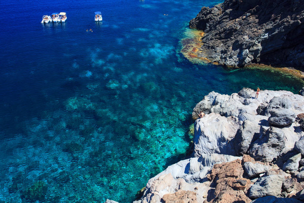 View of Pantelleria coast famous island in Sicily - Foto, Bild