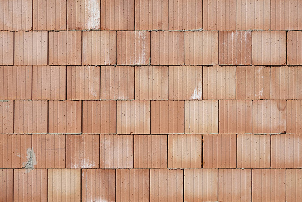 beige wall made of bricks as background - Photo, Image