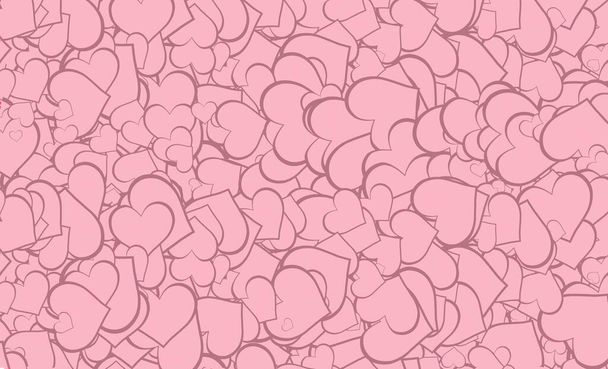 A beautiful and romantic valentine 's day heart background
 - Вектор,изображение
