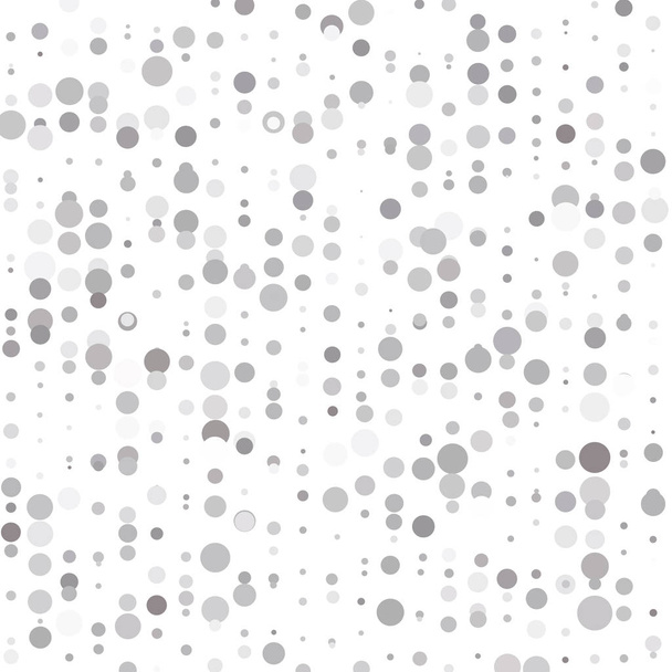 Gray polka dots on white background  - Vector, Image
