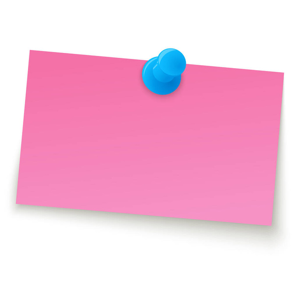 small sticky note with pin - Foto, Imagen