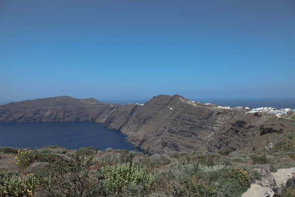 santorini island in greece - Фото, изображение