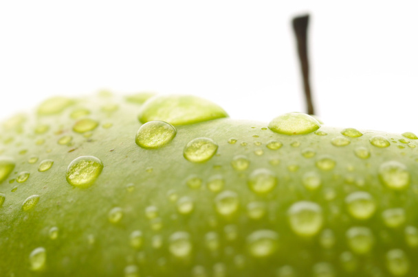 Wet apple closeup - Zdjęcie, obraz