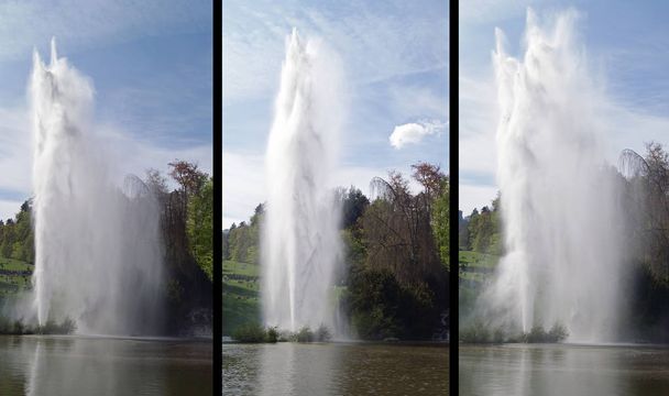 fountains in the bergpark wilhelmshhe - kassel  - Foto, immagini