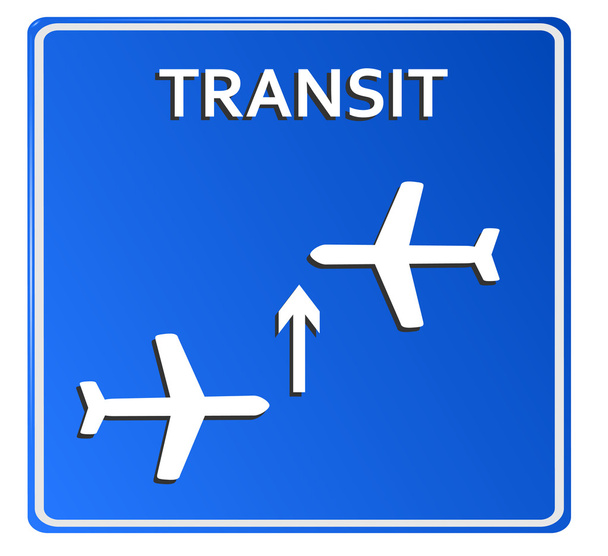 Blue Airport Icon, Transit illustration - Photo, Image