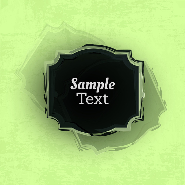 Grunge Background with Painted Frame - Abstract Background Design - Vector, imagen