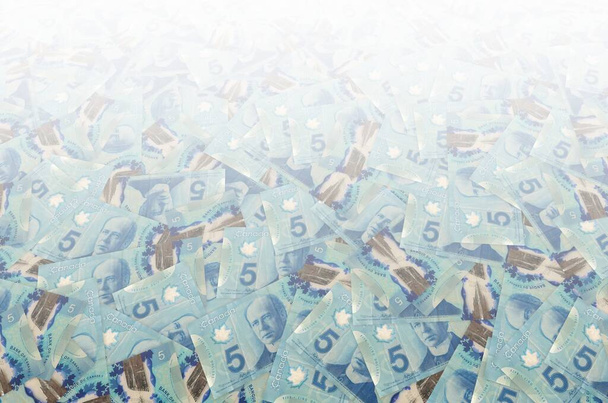 Sir Wilfrid Laurier Πορτρέτο από τον Καναδά 5 δολάρια 2013 Πολυμερές σχέδιο τραπεζογραμματίων - Φωτογραφία, εικόνα