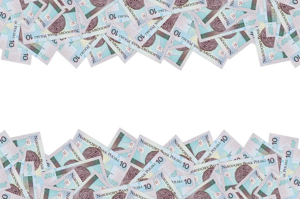 Billete de 10 zloty coloreado de Polonia moneda billete de banco
 - Foto, imagen