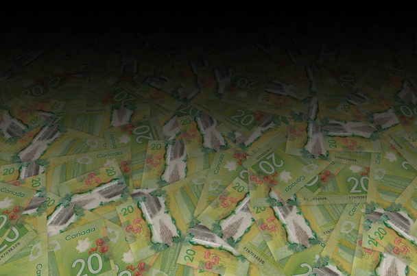 Kanadai Nemzeti Vimi Emlékmű Kanadából 20 dollár 2012 Polimer bankjegy minta - Fotó, kép