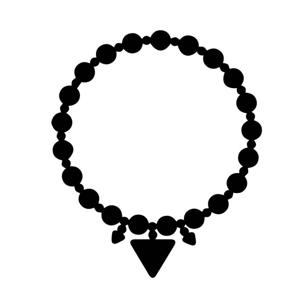 ikona náhrdelník na bílém pozadí - Vektor, obrázek