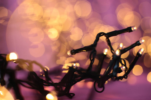  Natal árvore brinquedo macro foto brilhante fundo contas redondas
 - Foto, Imagem