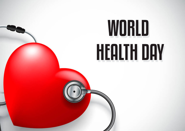 Παγκόσμια ημέρα υγείας, υγειονομική περίθαλψη και ιατρική αντίληψη - Διάνυσμα, εικόνα