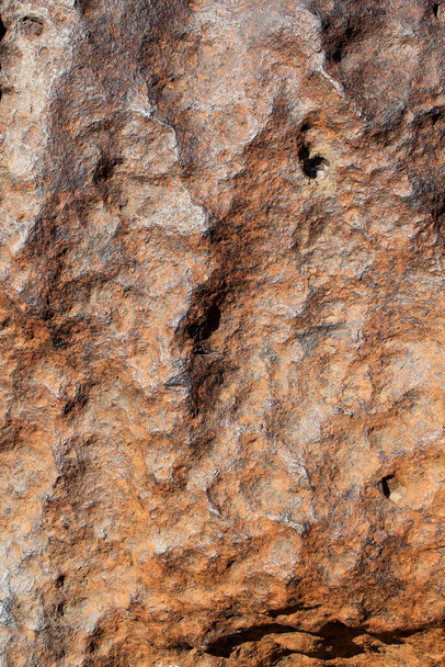 Textura de meteorito Hoba fundo abstrato - o maior meteorito já encontrado e a mais maciça peça de ferro natural conhecida no mundo, Namíbia
 - Foto, Imagem