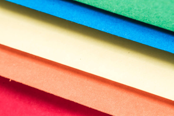 Close view of colorful handicraft papers, can be used for origami - Φωτογραφία, εικόνα