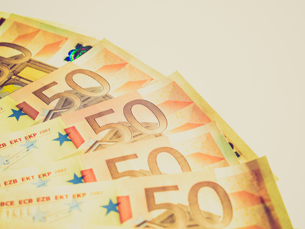 Ретро-взгляд на банкноты евро
 - Фото, изображение