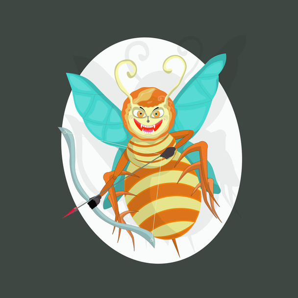 logo de vampiro asesino de abejas
 - Vector, Imagen